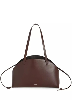 Jil Sander curved medium shoulder bag - Brown