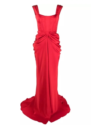 Ana Radu ruched flared gown