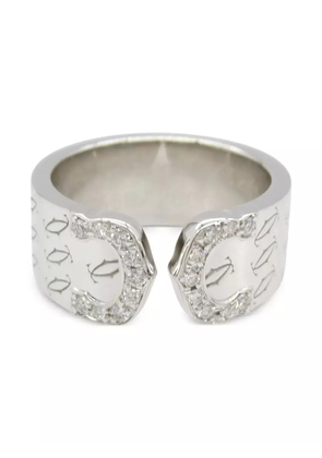 Cartier 2010s 18K white gold 2C diamond ring - Silver
