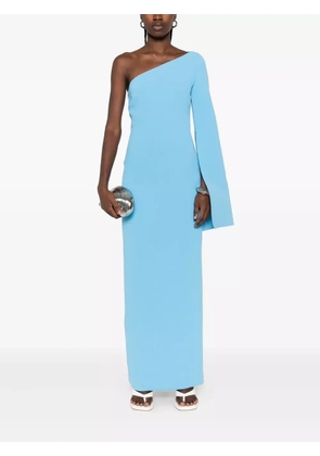 Solace London Alina one-shoulder maxi dress - Blue
