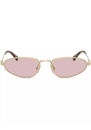 Miu Miu Eyewear oval-frame sunglasses - Gold