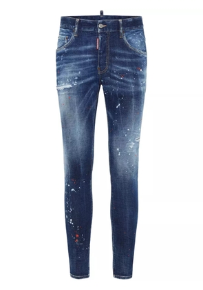 DSQUARED2 distressed stretch-cotton slim jeans - Blue