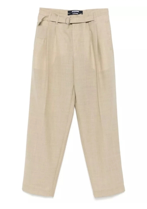 Jacquemus Le Pantalon Canvas trousers - Neutrals