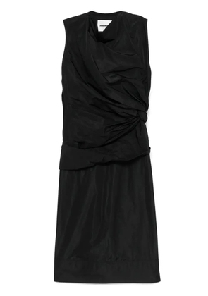 Jil Sander taffeta midi dress - Black