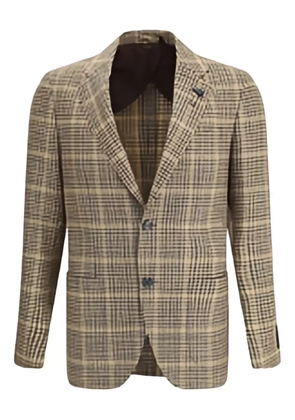 Lardini checked two-button blazer - Neutrals