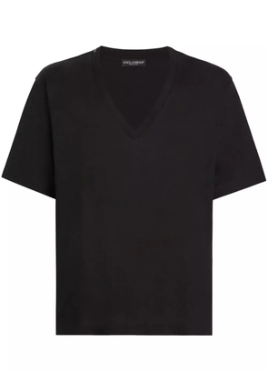 Dolce & Gabbana V-neck T-shirt - Black