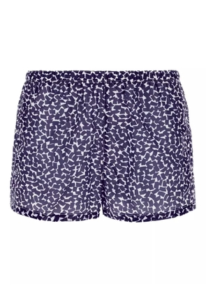 Prada abstract-print swimming shorts - Blue
