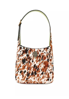 Kurt Geiger London embellished leather satchel - Brown