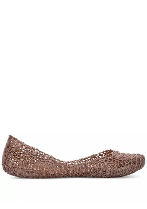 Melissa + Campana textured ballet flats - Pink