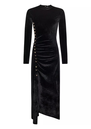 Rabanne draped velvet maxi dress - Black