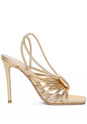 Gianvito Rossi Hellen 105mm strappy sandals - Gold
