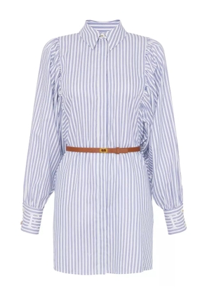 Elisabetta Franchi striped shirt dress - Blue