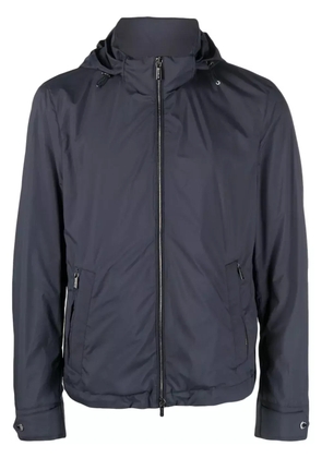 Moorer long-sleeved hooded jacket - Blue