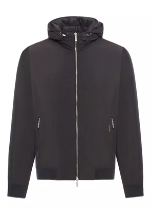 Moorer hooded zip-up jacket - Black