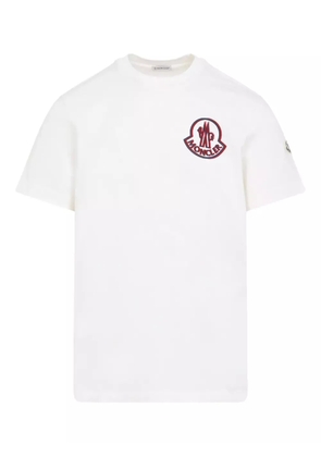 Moncler logo-patch cotton T-shirt - White