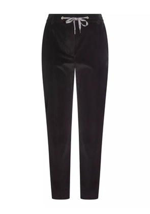 Eleventy drawstring straight trousers - Black