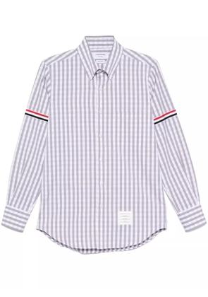 Thom Browne checked shirt - Grey
