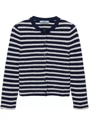 Prada bouclé cardigan - White