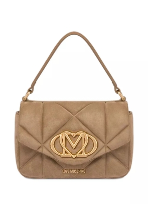 Love Moschino quilted tote bag - Neutrals