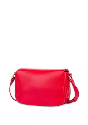 Love Moschino logo-engraved cross body bag - Red