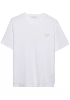 Prada logo cotton t-shirt - White