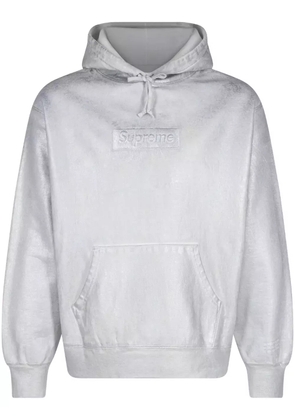 Supreme x MM6 Maison Margiela foil box logo hoodie - White