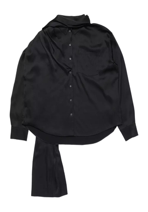 Acne Studios layered satin blouse - Black