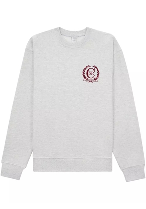 Sporty & Rich Crest logo-print sweatshirt - Grey