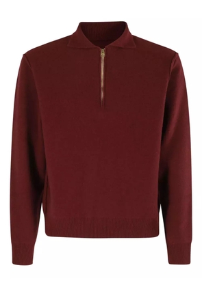 Fortela half-zip sweater - Red