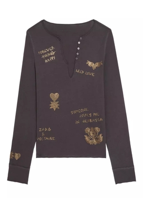 Zadig&Voltaire long-sleeve T-shirt - Brown