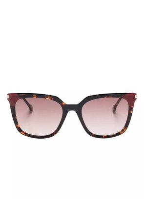 Carolina Herrera square-frame sunglasses - Brown