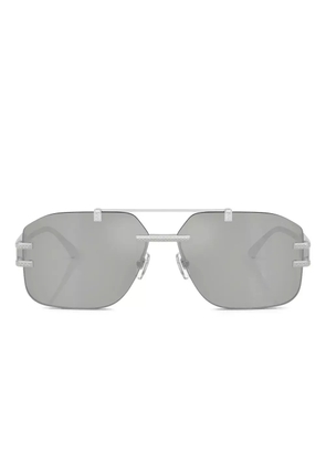 Versace Eyewear pilot-frame sunglasses - Silver