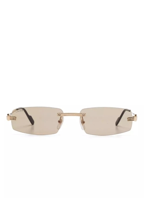 Cartier Eyewear rimless sunglasses - Gold