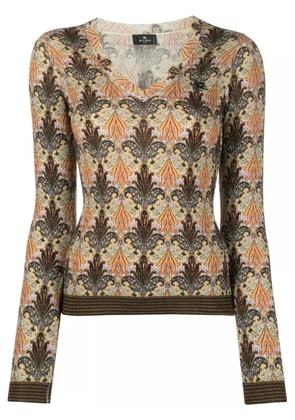 ETRO paisley-pattern sweater - Yellow