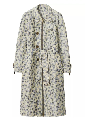 Burberry daisy-print trenchcoat - Neutrals