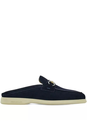 Ferragamo Gancini buckle loafers - Blue