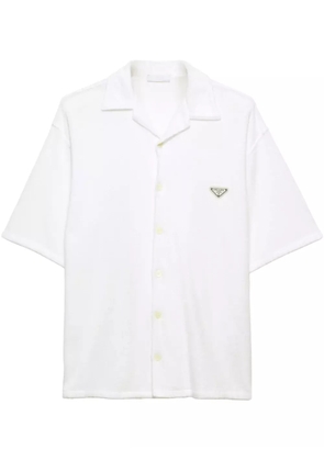 Prada short-sleeve terry-cloth shirt - White