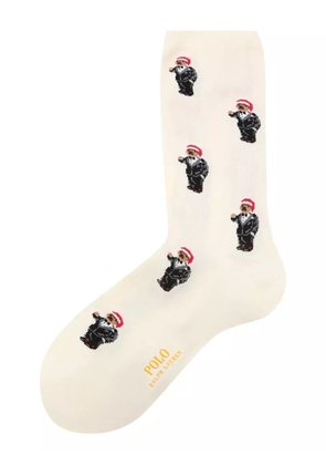Polo Ralph Lauren bear-pattern socks - Neutrals
