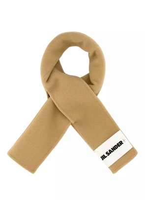 JIL SANDER+ logo-patch scarf - Neutrals