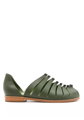 Sarah Chofakian Faustine cut-out sandals - Green