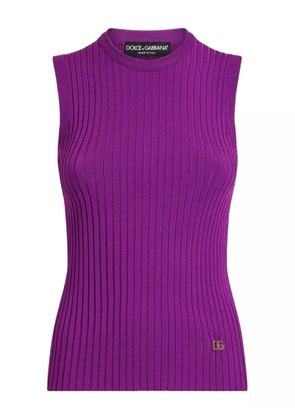 Dolce & Gabbana logo-plaque top - Purple