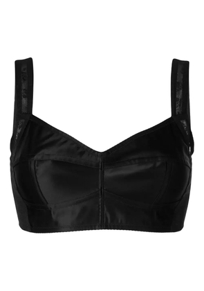 Dolce & Gabbana cropped bustier top - Black