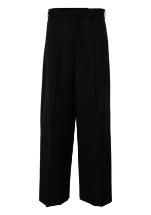 Simone Rocha pleated wide-leg trousers - Black