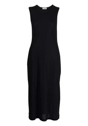 Jil Sander round neck sleeveless maxi dress - Black