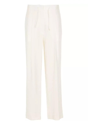 Frenken waist string trousers - White