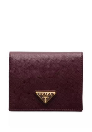 Prada small Saffiano leather wallet - Red