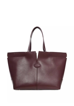 Tod's medium-small leather tote bag - Brown