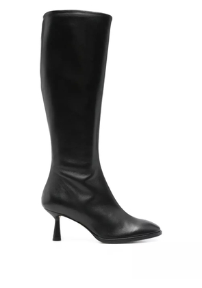 Aeyde 60mm leather knee-high boots - Black