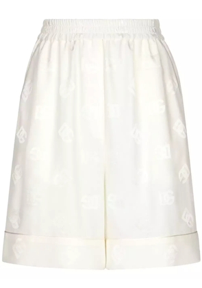 Dolce & Gabbana DNA logo-print shorts - White