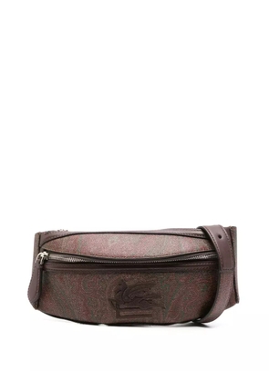 ETRO Pegaso-embroidered paisley belt bag - Brown